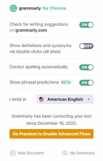 GrammarlyChrome﷨ v14.984.0Ѱ