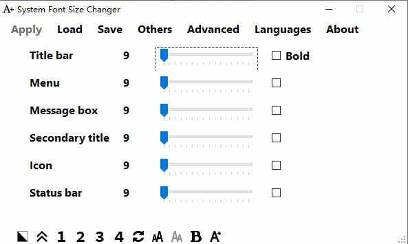 System Font Size ChangerϵͳС v2.0.0.2ɫ