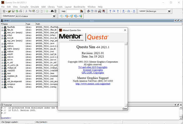 Mentor Graphics QuestaSim 2021ƽ v2021.1װ̳