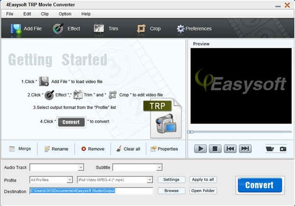 4Easysoft TRP Movie Converter视频格式转换软件下载 v3.2.26官方版