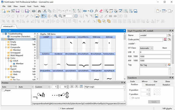 FontCreator Pro 14ƽ v14.0.0.2790