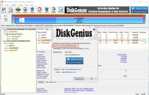 DiskGeniusרҵƽ v5.4.2ᰮƽ