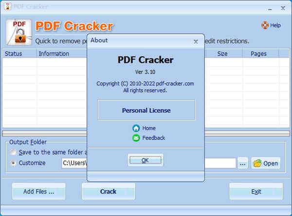 pdf密码强制解除软件PDF Cracker免费版