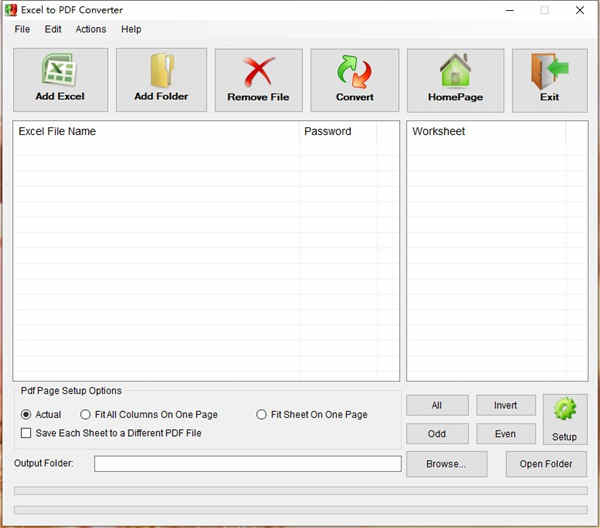 Free Excel to PDF Converter转换工具官方版下载 v1.0.0.0正式版