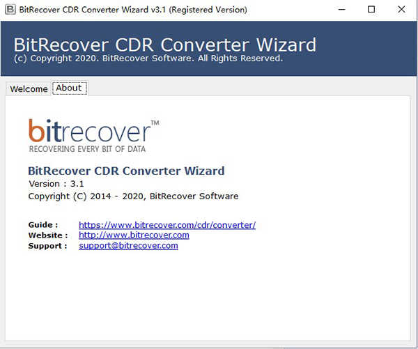 CDR转换器BitRecover CDR Converter Wizard破解版下载 v3.1附破解教程