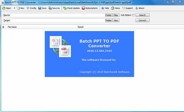 Batch PPT TO PDF Converter2020ƽPPTתPDFת v2020.12.502.3162