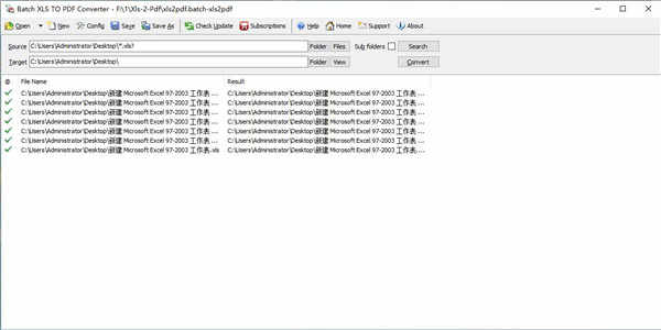 Batch XLS to PDF Converter 2020ƽXLSPDFת v2020.12.502.1842