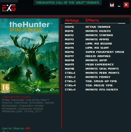 猎人荒野的呼唤游戏修改器下载 v1.60附怎么使用