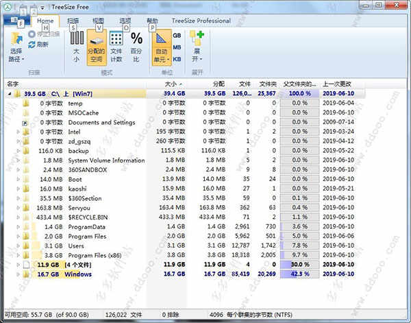 TreeSizeFreeӲļİ v4.6.1.509ɫ