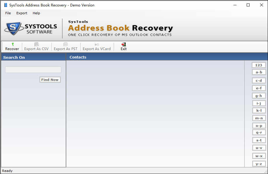 SysTools Address Book RecoveryͨѶָ v2.0԰