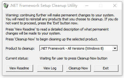 .net frameworkж�ع���cleanup tool