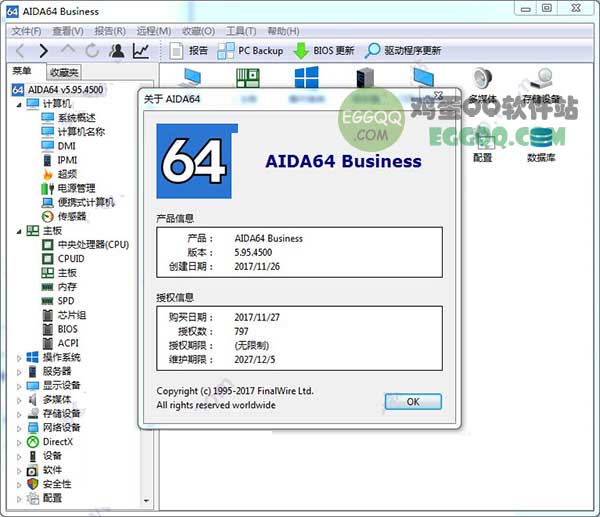 aida64 Business硬件诊断工具免费版下载 v6.20商业版