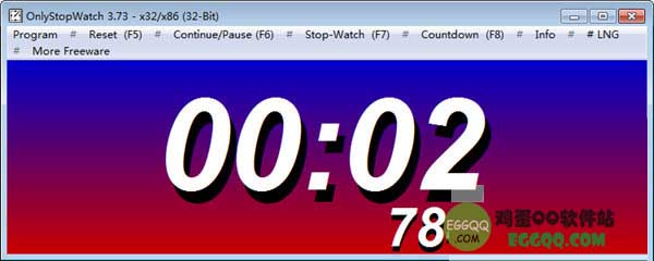OnlyStopWatch电脑秒表软件绿色版下载 v4.14正式版